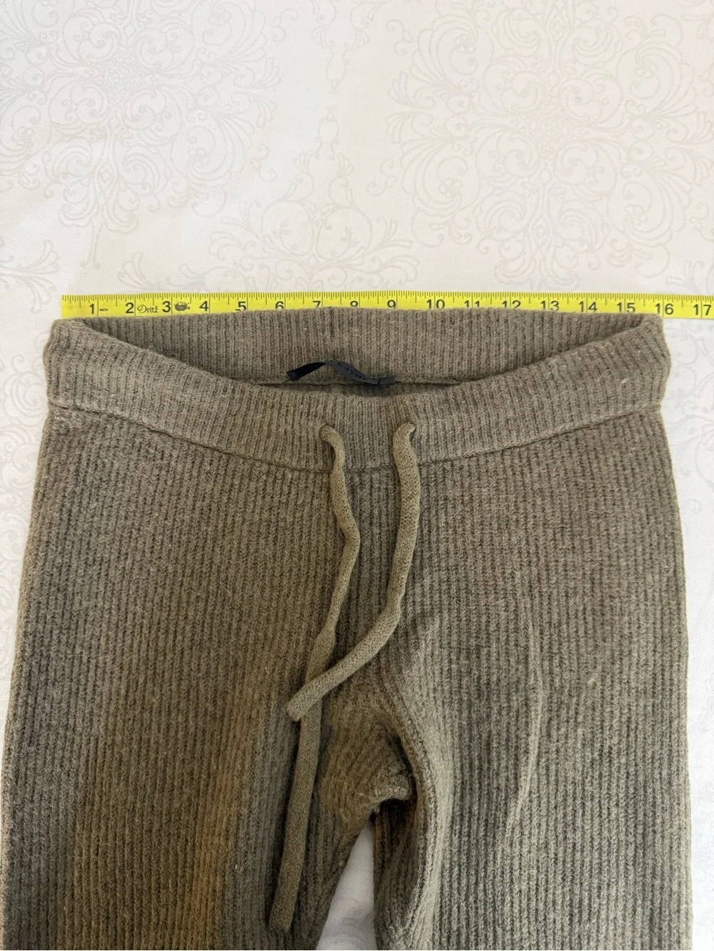 Jenni Kayne Merino Wool Baby Alpaca Blend Fisherman Knit Sweatpants Size Medium